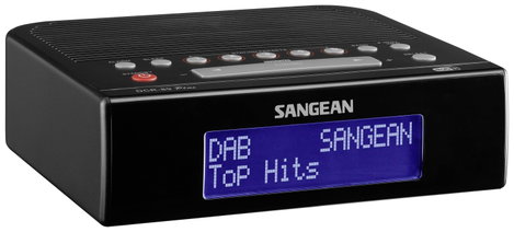 Sangean DCR-89+ Rádiós ébresztőóra DAB+, URH AUX, USB Akkutöltő funkció, Ébresztő funkció Fekete 3. kép