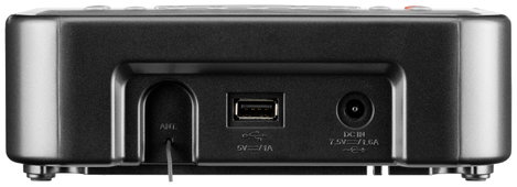 Sangean DCR-89+ Rádiós ébresztőóra DAB+, URH AUX, USB Akkutöltő funkció, Ébresztő funkció Fekete 4. kép