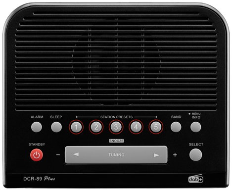 Sangean DCR-89+ Rádiós ébresztőóra DAB+, URH AUX, USB Akkutöltő funkció, Ébresztő funkció Fekete 6. kép