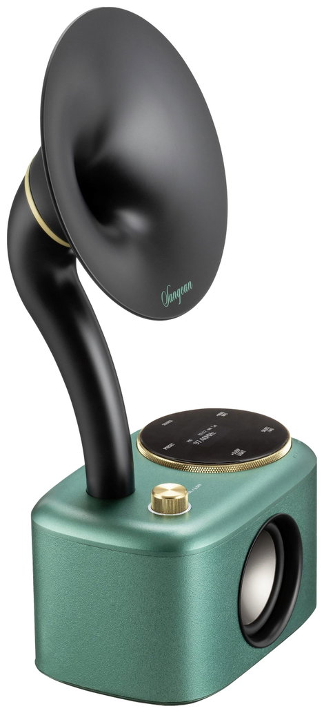 Sangean CP-100D Gramophone Asztali rádió DAB+, URH AUX, Bluetooth®, USB Érintőkijelző, Újratölthető 3. kép