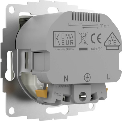 2USB 2U-449368 Földelt csatlakozó aljzat Gyermekvédelem, USB töltőkimenettel IP20 Tiszta fehér (fény 2. kép