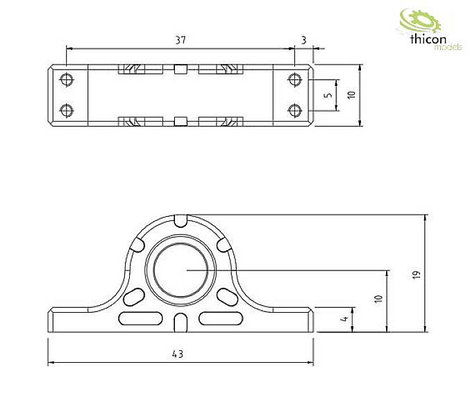 Thicon Models 50266 Közbenső tengely csapágy 1 db 2. kép