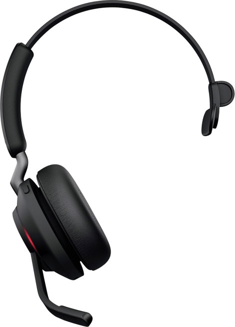 Jabra Evolve2 65 monaural Telefon On Ear headset Bluetooth® Mono Fekete Hangerő szabályozás, Elemtöl 4. kép