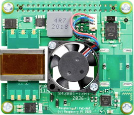 POE bővítőlap a Raspberry 3B + és a Raspberry 4B számára, Raspberry rb-poehead3