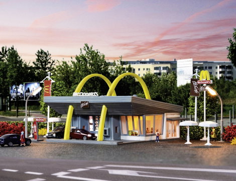 Vollmer 47765 N McDonald' s gyorsétterem a McDrive-val 2. kép