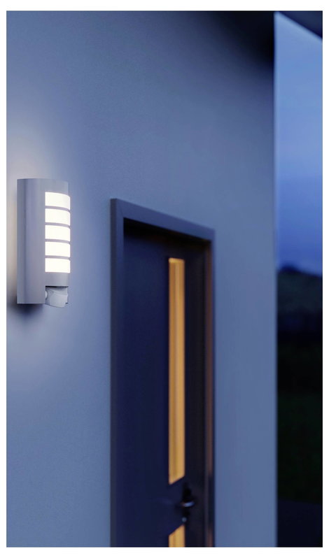 Mozgásérzékelős kültéri fali lámpa, 230 V/60 W, alu, Steinel L 12 657918 2. kép