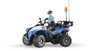 bruder sürgősségi jármű modell quad rendőrrel, kész modell bélyegkép
