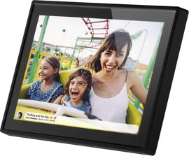 Braun Phototechnik DigiFrame 1019 WiFi schwarz Digitális képkeret 25.7 cm 10.1 coll EEK: C (A - G) 1