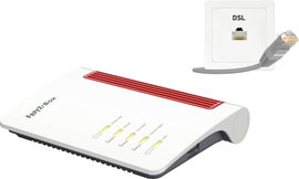 WLAN router 2.4 GHz, 5 GHz 1800 MBit/s, AVM FRITZ! Box 7530 AX International