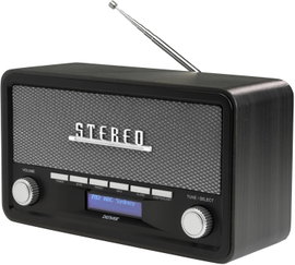 Denver DAB-18 Konyhai rádió URH, DAB+ Bluetooth® Ébresztő funkció Sötétszürke