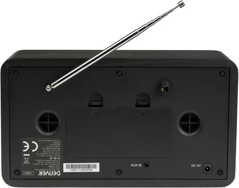 Denver DAB-18 Konyhai rádió URH, DAB+ Bluetooth® Ébresztő funkció Sötétszürke 3. kép