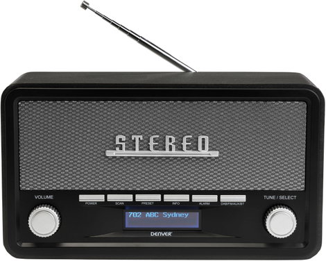 Denver DAB-18 Konyhai rádió URH, DAB+ Bluetooth® Ébresztő funkció Sötétszürke 8. kép