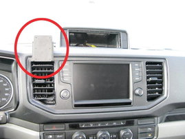 Brodit ProClip VW Crafter (Bj. 17-21) / MAN TGE (Bj. 19-21) Szellőzőrács Autós mobiltelefon tartó