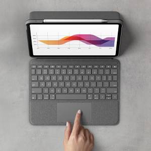 Logitech Folio Touch Tablet billentyűzet tokkal Alkalmas márka (tablet): Apple iPad Air (4. generáci 2. kép