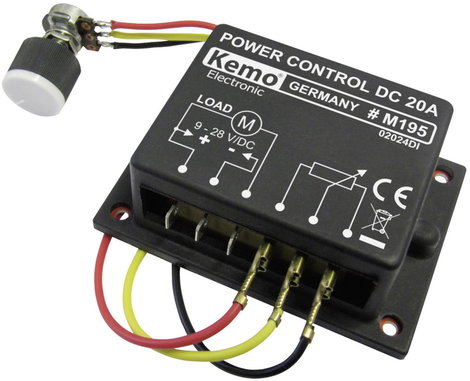 PWM teljesítmény szabályozó modul, 9-28 V/DC Kemo M195