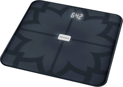 Medisana BS 450 sw Testzsíranalizáló mérleg Mérési tartomány (max.)=180 kg Fekete Bluetooth-szal, IT 2. kép