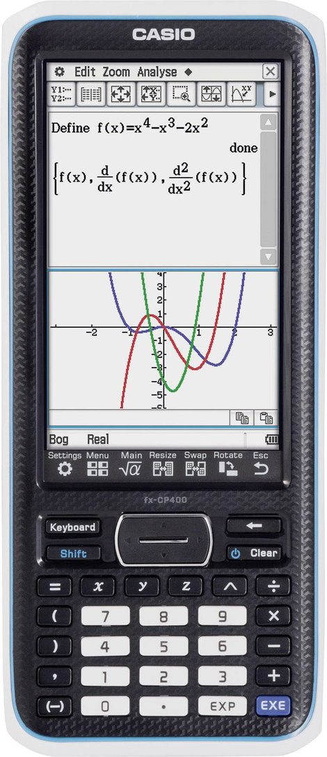 Casio FX-CP400 Grafikus számítógép Elemekről üzemeltetett Fekete Kijelző (számjegy): 25 3. kép