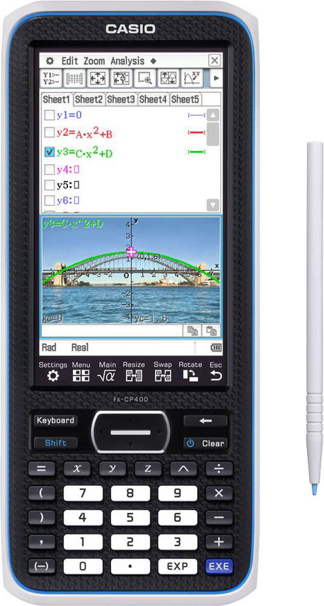 Casio FX-CP400 Grafikus számítógép Elemekről üzemeltetett Fekete Kijelző (számjegy): 25 9. kép