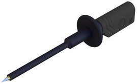 Mérőhegy, mérőtüske, 2mm-es banándugó aljzattal, 1000V-ig szigetelt, fekete SKS Hirschmann PRUEF 160