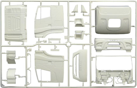 Italeri 3934 Iveco HI-WY E5 Abarth Kamionmodell építőkészlet 1:24 11. kép