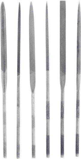 Tűreszelő készlet, műanyag tokban, 6 részes, 140 mm, Bernstein 5-210