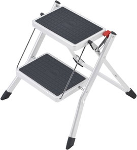 Hailo MK60 4310-001 Műanyag Összehajtható fellépő Munkamagasság (max.): 2.44 m Fehér, Antracit 3.6 k
