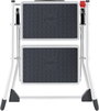 Hailo MK60 4310-001 Műanyag Összehajtható fellépő Munkamagasság (max.): 2.44 m Fehér, Antracit 3.6 k 2. bélyegkép