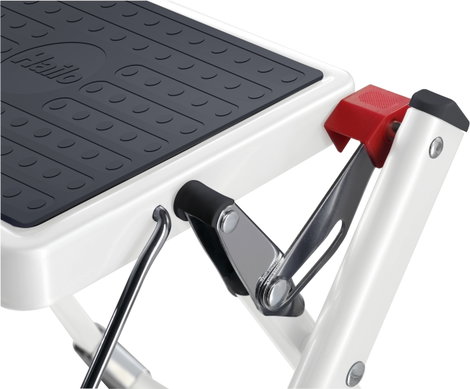 Hailo MK60 4310-001 Műanyag Összehajtható fellépő Munkamagasság (max.): 2.44 m Fehér, Antracit 3.6 k 3. kép