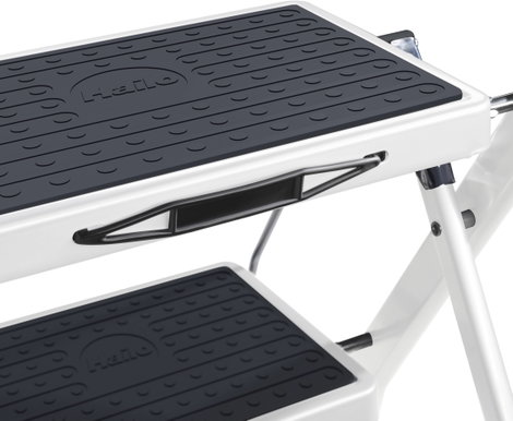 Hailo MK60 4310-001 Műanyag Összehajtható fellépő Munkamagasság (max.): 2.44 m Fehér, Antracit 3.6 k 6. kép