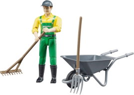 Földműves figura, farmer készlet, Bruder 62610