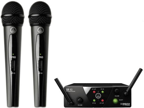 Vezeték nélküli mikrofon készlet AKG WMS40MiniDual