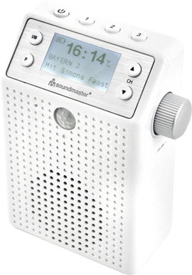 soundmaster DAB60WE Dugalj rádió DAB+, URH Bluetooth®, USB Kihangosító funkció, Mikrofonnal, Fröccse