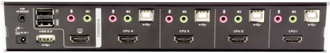KVM átkapcsoló HDMI USB 1920 x 1200 pixel CS1794-AT-G ATEN 3. kép