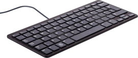 Raspberry Pi® RPI-KEYB (DE)-BLACK/GREY USB Billentyűzet német, QWERTZ Fekete, Szürke USB hub