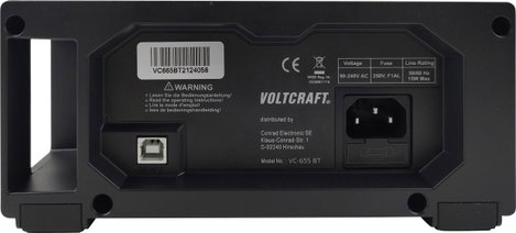 VOLTCRAFT VC-655 BT Asztali multiméter Kalibrált (ISO) digitális CAT I 1000 V, CAT II 600 V Kijelző 4. kép