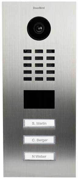 DoorBird D2103V IP videó kaputelefon LAN Külső egység nemesacél V2A (kefélt)