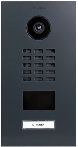 DoorBird D2101V IP videó kaputelefon LAN Külső egység Nemesacél, RAL 7016 (selyemmatt)