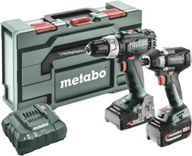 Metabo BSLBL+SSD200LTBL Akkus ütvefúró-csavarozó, Akkus ütvecsavarozó akkuval, Töltővel