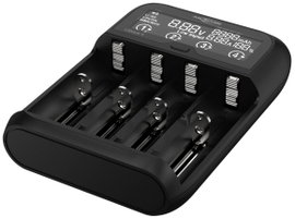 Ansmann Lithium 4 Hengeres akku töltő LiFePO, Lítiumion, NiCd, NiMH 10340, 10350, 10440, 10500, 1035