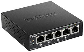 D-Link DGS-1005P/E Hálózati switch 5 port 1 / 10 GBit/s