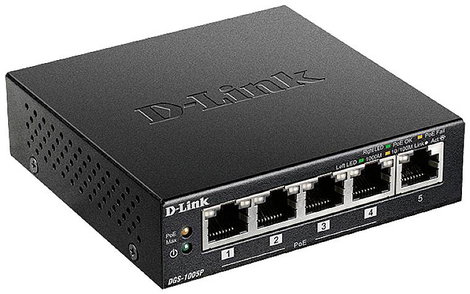 D-Link DGS-1005P/E Hálózati switch 5 port 1 / 10 GBit/s