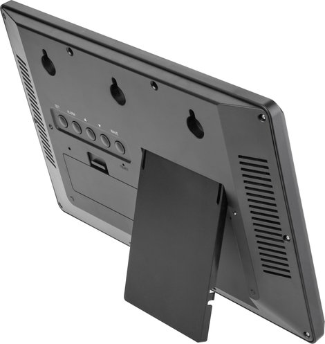 TFA Dostmann 60.4520.01 Rádiójel vezérlésű Falióra 360 mm x 28 mm x 235 mm Fekete Nagy kijelző 2. kép