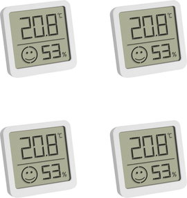 Digitális hő- és légnedvesség mérő készlet, fehér, 4 db, TFA Dostmann 30.5053.02.04