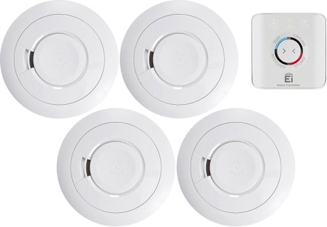 Ei Electronics Vezeték nélkül füstjelző 5 részes készlet 10 éves elemélettartammal, Hálózatba köthet