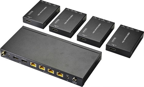 SpeaKa Professional SP-HDS-700 HDMI™ HDMI extender RJ45 hálózati kábelen keresztül 50 m 2. kép