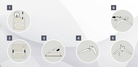 Tartóláb elektromos konvektorhoz, Bosch 7738336973 HC-SC 5. kép