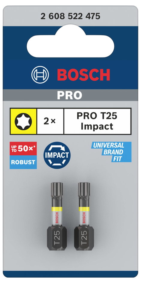 Bosch Accessories Bosch Power Tools 2608522475 Kerek hatlap bit 2 részes T profil 2. kép