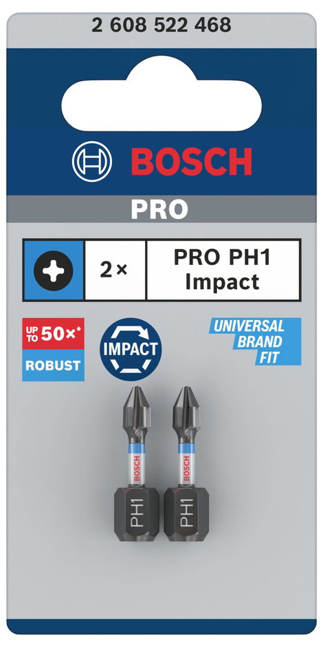 Bosch Accessories Bosch Power Tools 2608522468 Kereszthornyú bit 2 részes Kereszthornyú Phillips 2. kép