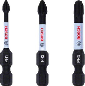 Bosch Accessories Bosch Power Tools 2608522491 Kereszthornyú bit 3 részes Kereszthornyú Phillips