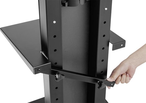 TV tartó állvány polcokkal 94 - 203,2 cm (37 - 80), SpeaKa Professional SP-TVS-500 10. kép